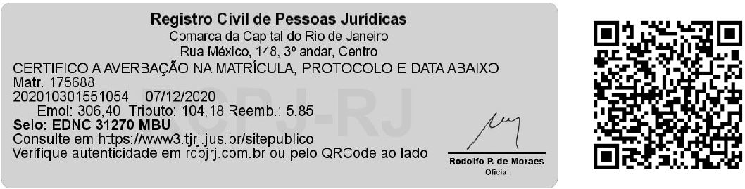 Carimbo do RCPJ